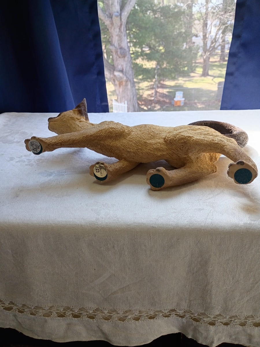 VTG 1980s Animal Classics United Design 2 Siamese Cat Statues
