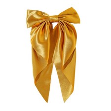 Super Big Bow Hair Clips French Style Soild Color Knotted Bowknot Spring Snap...