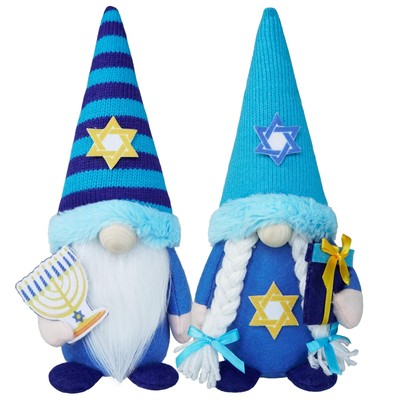 Hanukkah Gnomes Decorations for Home- Jewish Gifts Plush Gnome with Chanukah ...