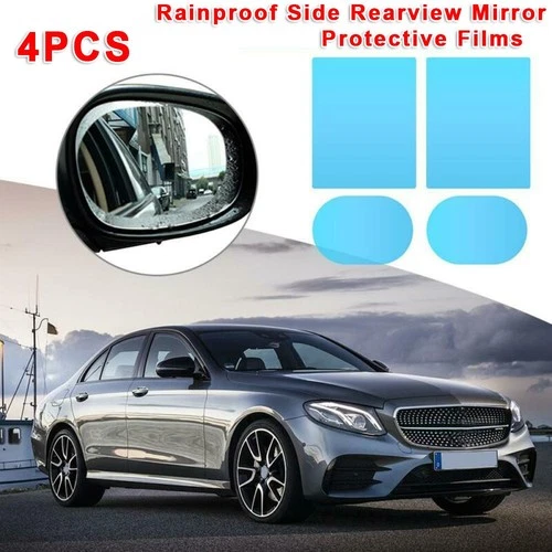 4PCS/Set Car Rearview Mirror Sticker Film Waterproof Anti-Fog Rain-Proof Windows
