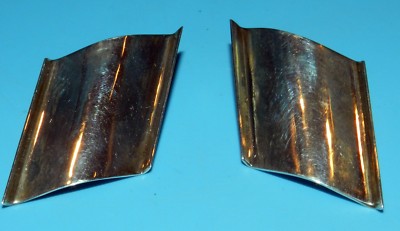 RUTH / AUTH STERLING SILVER TAXCO MEXICO PIERCED LARGE 19 GRAM EARRINGS BEAUTIES