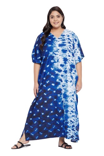 Women Kaftan Plus Size Long Maxi Dress Beach Cover Up Evening Gown Kimono Caftan - Picture 252 of 307