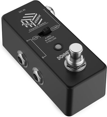 Donner ABY Box Mini Guitar Signal Switcher AB Switch Pedal True Bypass Passive