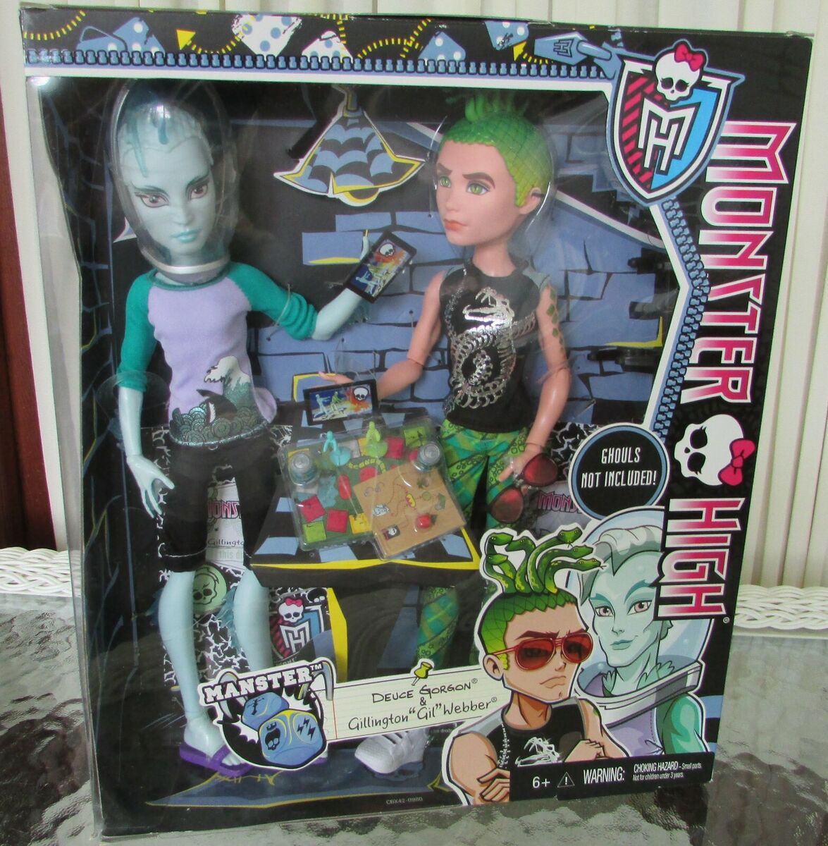 Gillington Gil Webber & Deuce Gorgon (2-pack) - Mansters - Monster High Dolls