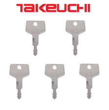 5X Takeuchi Heavy Equipment Ignition Keys H806 also fits Hitachi Gehl Case
