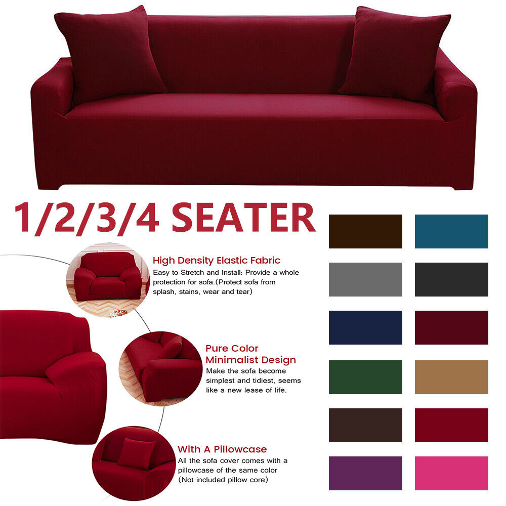 1/2/3/4 Seater Sofa Covers Stretch Chair Elastic Slipcover 1/2/3/4 Seater Sofa Covers Stretch Chair Elastic Slipcover