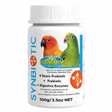 Vetafarm Synbiotic 100g Sick Bird Probiotic Vitamin Supplement Birds Bird care