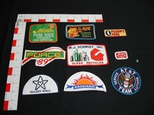 advertising vintage patch collection 9 patches in set
