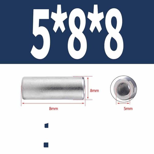 Round Studding Connector Nuts A2 Stainless Steel All Thread Rod Bar M2 M2.5-M6 - Picture 44 of 84
