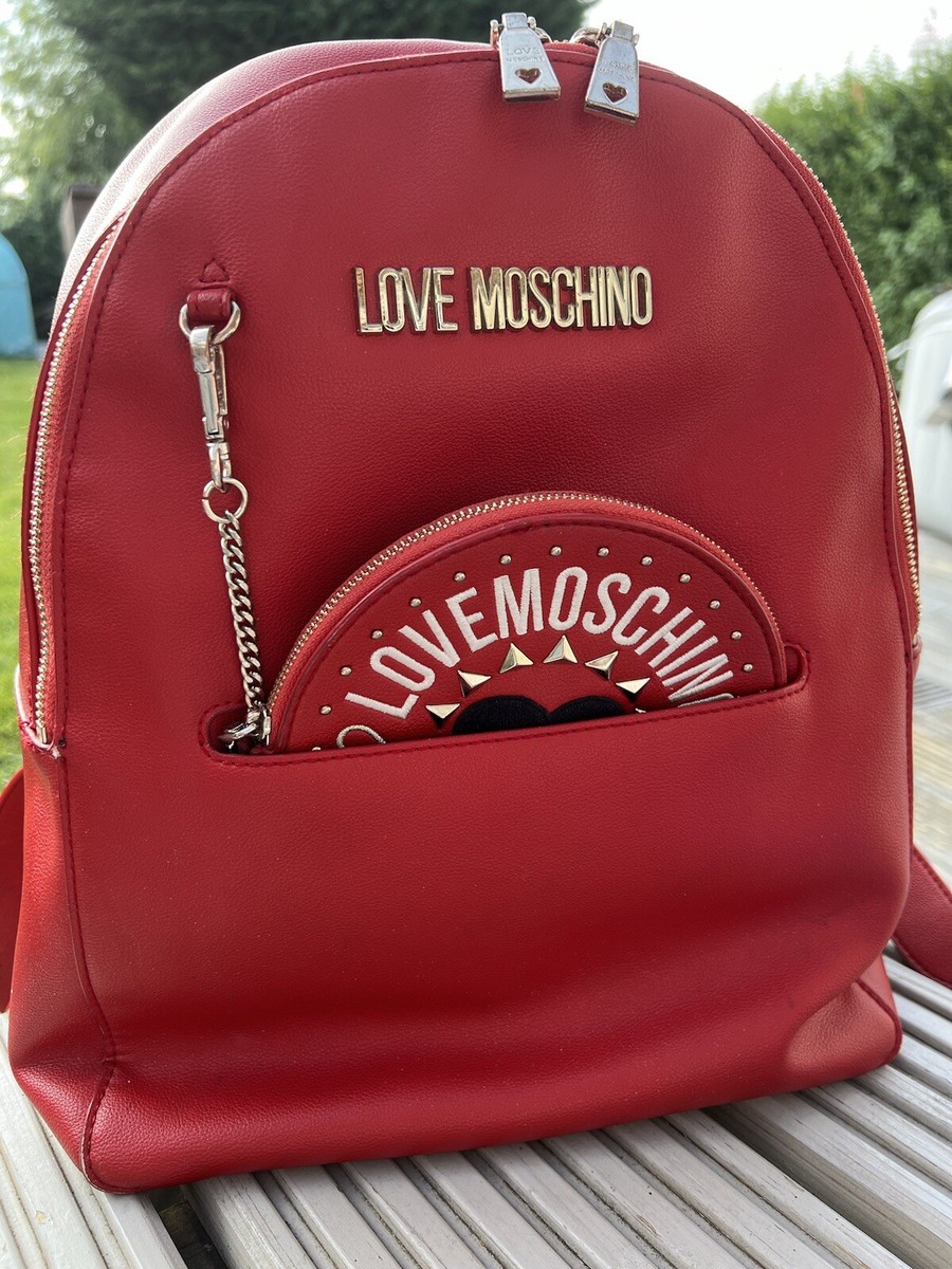 Backpack Bag Love Moschino Backpack Red Love Moschino Red Backpack