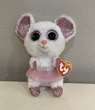 NEW 2021 TY Beanie Boos NINA the Mouse Stuffed Animal Toy Plush 6 Inches