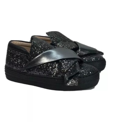 N. 21 TODDLER GIRL GLITTER SLIP ON SHOES SIZE 12.5 NEW