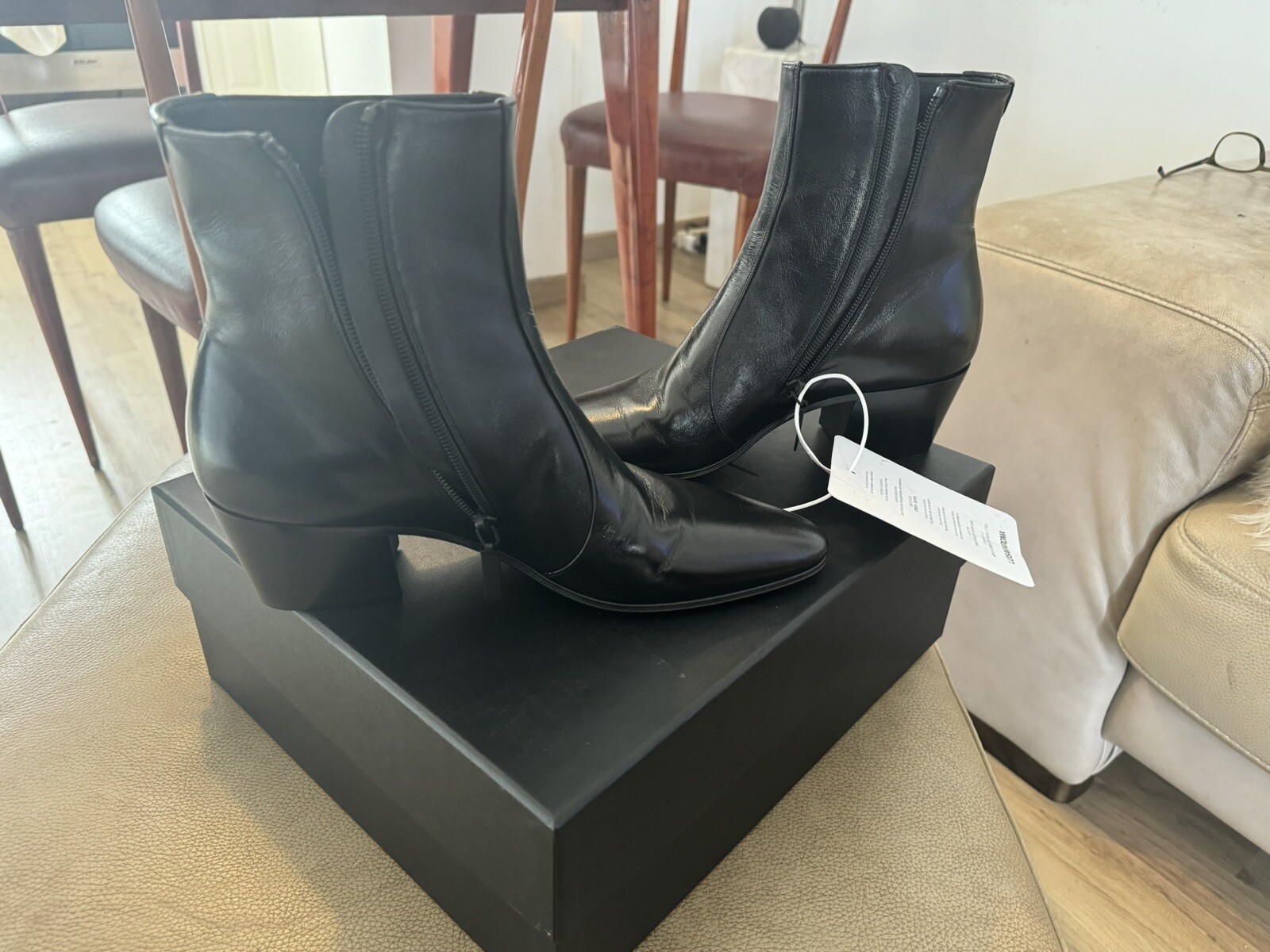 STIVALETTO VASSILI 60 IN PELLE LISCIA SAINT LAURENT STAGIONE PRIMAVERA2024