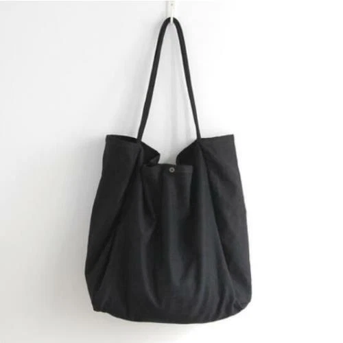 Fashion Womens Loose Casual Slouchy Canvas Big Bags Shoulder Bags Big Tote - Picture 15 of 20