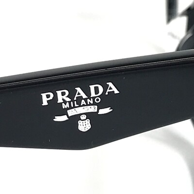 Prada Eyeglasses Frames VPRA06-F 16K-1O1 Black Cat Eye Asian Prada Eyeglasses Frames VPRA06-F 16K-1O1 Black Cat Eye Asian