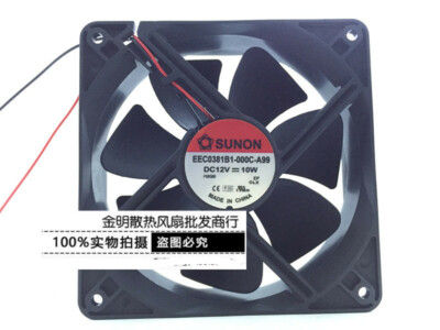 SUNON 12038 12CM EEC0381B1-000C-A99 12V 10W 2-wire DC fan | eBay