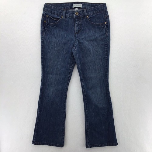 Relativity Jeans Women's Size Short 6P Blue Stretch Denim Flare Leg eBay