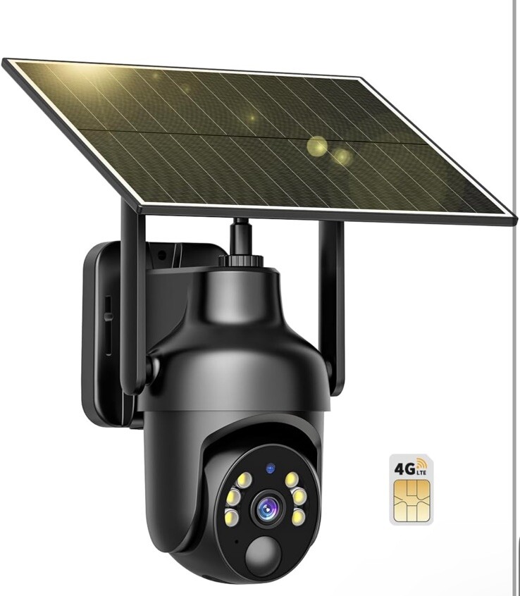 4G LTE Cellular Security Camera with Built-in SIM Card