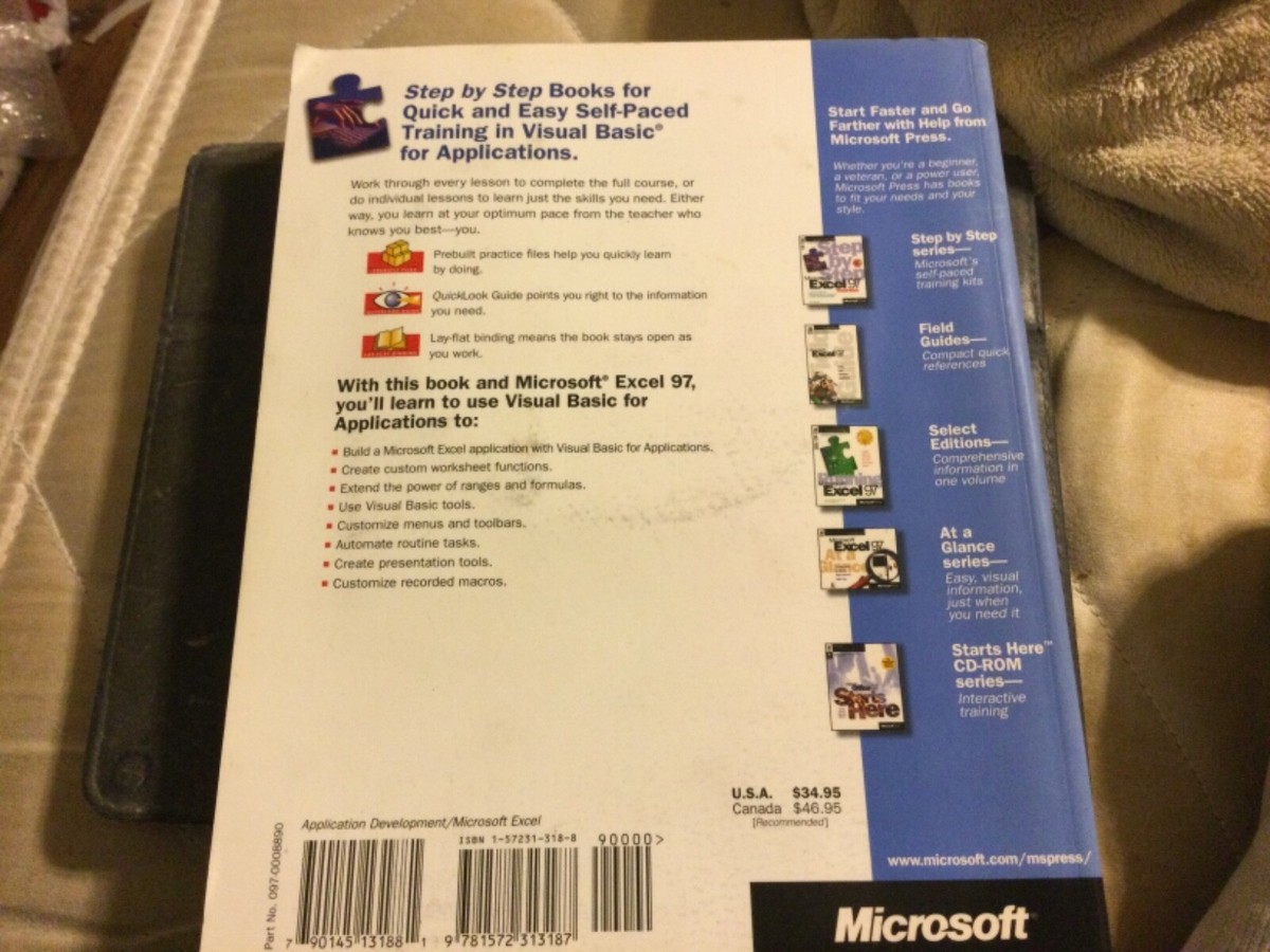 Microsoft Excel 97 Step by Step Book by Catapult - Self Study Kit