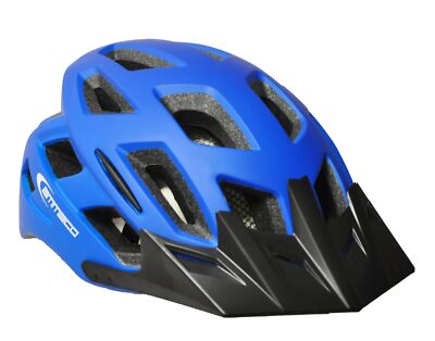 Ammaco MTB Fahrrad Rennrad Commuter Erwachsene Helm & 3 'V' LED hellblau 58-61cm