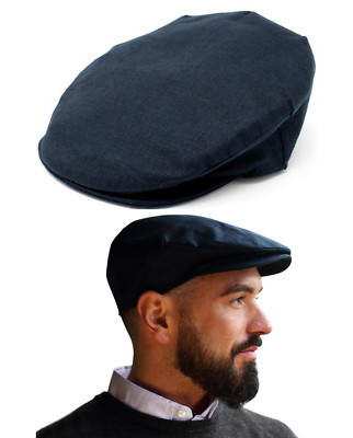 Men's Vintage Donegal Tweed Cap Solid 