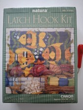 Natura "Golden Fish" Latch Hook Rug. 20" X 27". Hook Included