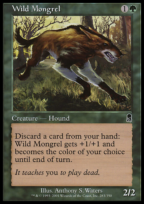 Magic the Gathering MTG Wild Mongrel (283) Odyssey   LP