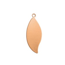 ImpressArt Leaf w/ Ring 1 1/16", Copper Blanks - Metal Stamping Discs, 24 pack