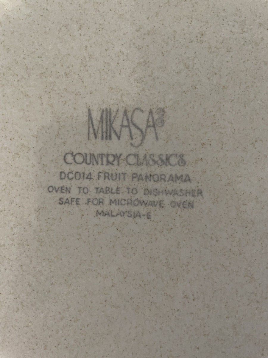 Mikasa Fruit Panorama Country Classics SALAD Bowl Rimmed 9 1/4