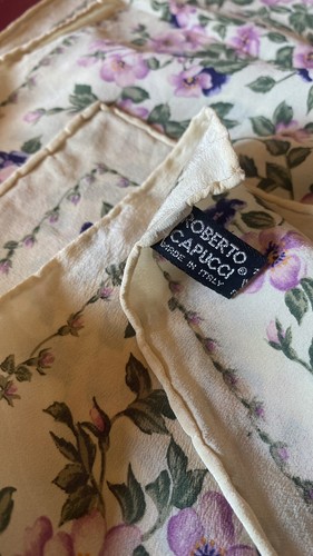 100% Seta Vintage Foulard Anni 80’Roberto Capucci . - Foto 2 di 7