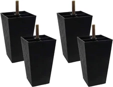 Sofa Legs, 4.5 Inch Plastic Couch Legs Replacement Furniture Legs, Square Legs w