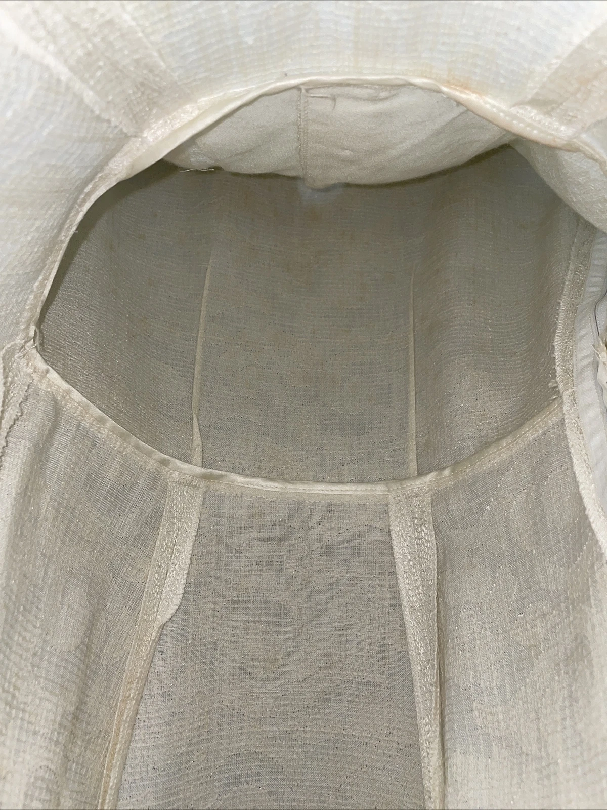 Abito Valentino Tessuto Atelier Vintage anni '80 retrò lavorato a maglia crema *così com'è*