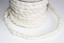 15m WOLLE Seil creme weiß Deko Kordel Flausch Strick Baumbinder Floristik Bedarf