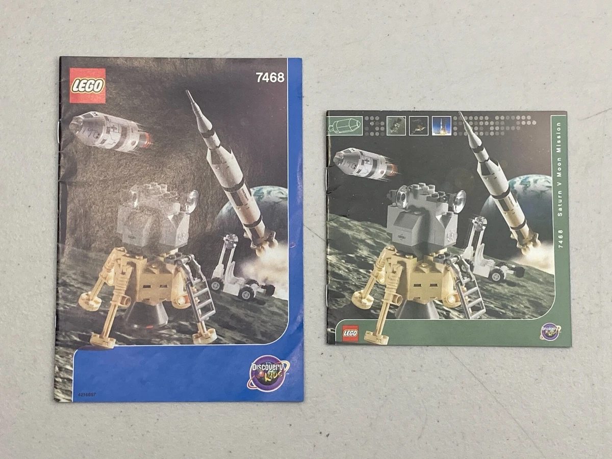 Lego 7468 Discovery Saturn V Moon Mission 2003 Manual ONLY