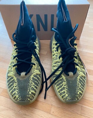 ADIDAS YEEZY BSKTBL KNIT ENERGY GLOW BLACK SNEAKER SOLD OUT - US 8.5 / EU 42 OVP