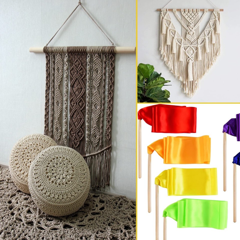 12 X 15 Wooden Dowel Rods Round Wood Dowels 10pcs Macrame Dowel Wooden