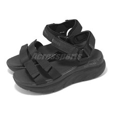 Skechers D Lux Walker-Going-Out Vibes Black Women Strap Sandal 119828-BBK