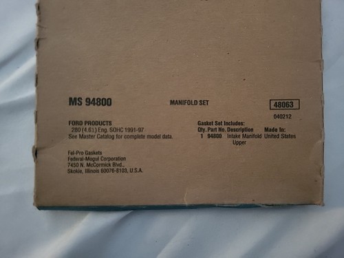 Fel-Pro MS 94800 Intake Manifold Plenum Gasket | Free Shipping | cvautostock - Picture 2 of 4