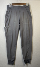 Cherokee Infinity Scrub Pants Womens Size Small Jogger Mid Rise CK110A Gray EUC