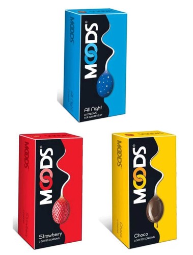 MOODS Dotted Ribbed Ultra Thin All Night Strawberry Chocolate Pack3 (Condoms 36) - Picture 11 of 21