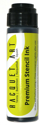 Racquet Art Premium Stencil Ink - Solvent Based - Black