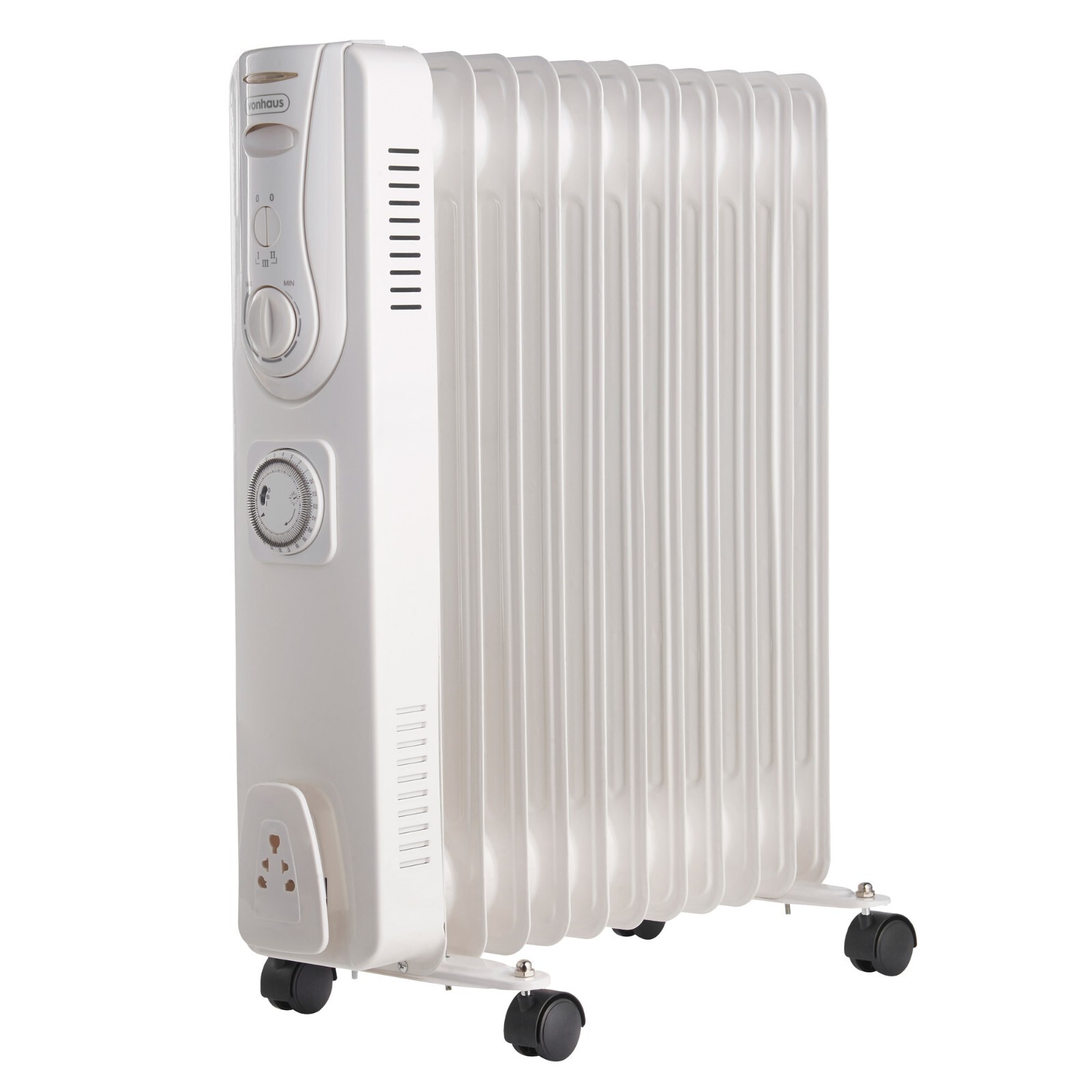 VonHaus Oil Filled Radiator 2500W 11 Fin – Electric Heater, Portable with  Timer | eBay