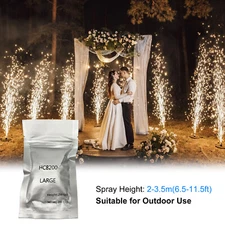 10pcs Cold Spark Machine Ti Powder 200g Bag 2-5M Range Stage Effect Outdoor