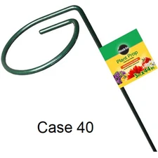 40-Pk Miracle Gro 2"x18" Single Loop Plant Prop Metal Support Green SMG13333 11C