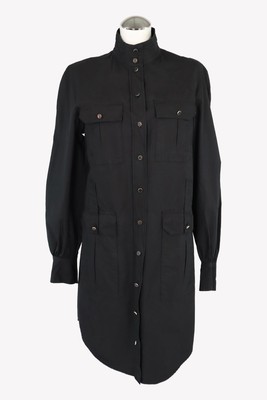 The Kooples Damen Oberteil Gr. 36 (2) Schwarz Oberteil Geknöpftes Hemd  Bluse