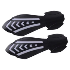 2x Motorcycle Handlebar Hand Grips Guard with Flowing Light Indicator Acc
