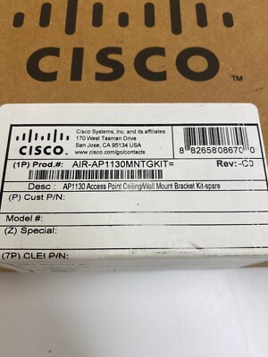 AIR-AP1130MNTGKIT= AP1130 Access Point Ceiling/Wall Mount Bracket - Foto 3