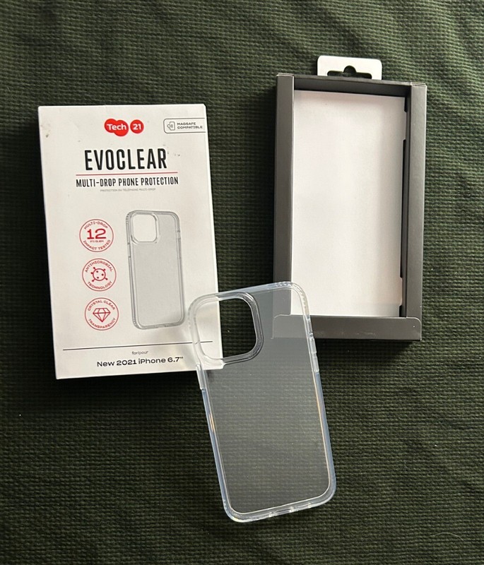 New TECH 21 EvoClear IPHONE 13 Pro Max 2021 6.7" Open Box Magsafe Compatible