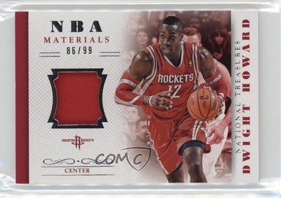 2013-14 Panini National Treasures NBA Materials 86/99 Dwight Howard #44 HOF 2t8
