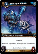 Ferandus Duskfall ScourgeWar 131 / 270 Matt Dixon World of Warcraft CCG TCG